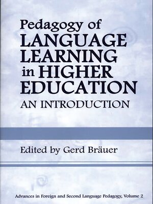 cover image of Pedagogy of Language Learning in Higher Education